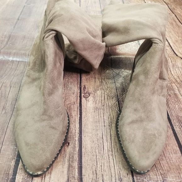 Steven by Steve Madden Womens Boots Size 6 Brown Over the Knee 3.5" Heel - Picture 3 of 10